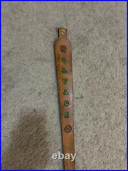 SAVAGE Custom Leather Rifle Sling Hand Tooled And Made in the USA