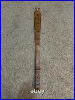 SAVAGE Custom Leather Rifle Sling Hand Tooled And Made in the USA