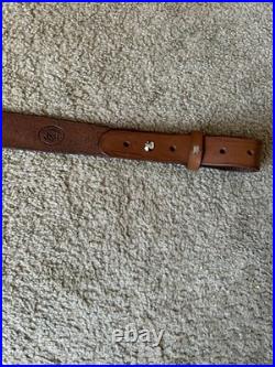 SAVAGE Custom Leather Rifle Sling Hand Tooled And Made in the USA