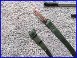 SKS Rifle Bayonet, Single-Tab Leather Sling, Cleaning Rod, & 5 PC Cleaning Kit