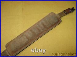Savage Rifle Brown Leather Sling Padded with Swivels