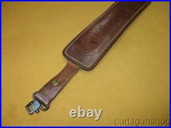 Savage Rifle Brown Leather Sling Padded with Swivels