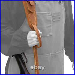 Set of Leather Gun Ammo Holster, Shell Slot Sling for. 30-06.22LR 12GA. 30-30