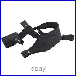 Set of Leather Rifle No Drill Harnessed Butt Holder, Sling Ring, Carry Sling