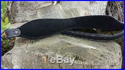Sharkskin Leather Rifle Sling Black