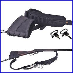 Shooting Leather Rifle Recoil Pad with Gun Sling Swivels for. 357.308.22mag