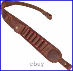 Shotgun 12 Gauge Ammo Shell Holder Bandolier Gun Shoulder Strap Sling (Swivels)