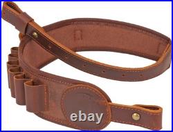 Shotgun 12 Gauge Ammo Shell Holder Bandolier Gun Shoulder Strap Sling (Swivels)