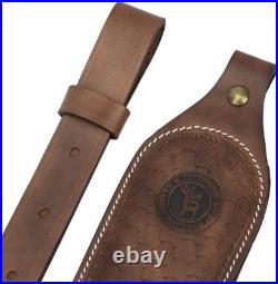 Shotgun Leather Sling with Swivels and 12 Gauge Shell Ammo Holder