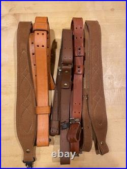Sling Leather Rifle Lot of 5 Excellent Condition Sling Swivels MILSPEC