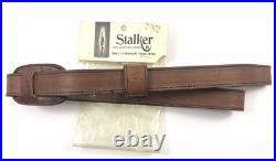 Stalker 106 Cowhide Leather Rifle Sling Gun Carrying Strap Italy Vintage