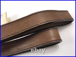 Stalker 106 Cowhide Leather Rifle Sling Gun Carrying Strap Italy Vintage
