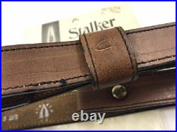Stalker 106 Cowhide Leather Rifle Sling Gun Carrying Strap Italy Vintage