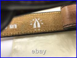 Stalker 106 Cowhide Leather Rifle Sling Gun Carrying Strap Italy Vintage