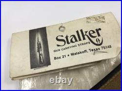 Stalker 106 Cowhide Leather Rifle Sling Gun Carrying Strap Italy Vintage