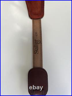 Stalker Deer Padded Leather Rifle Sling With Suede Backing