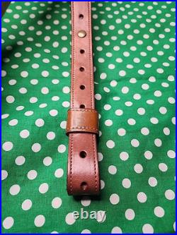 Stalker Stacked Leather Stitched Leather Rifle Sling Suede Backed Rifle Sling