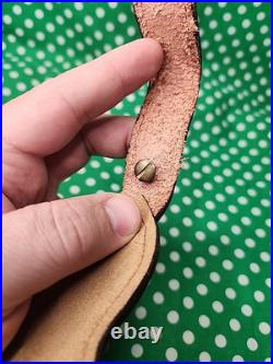 Stalker Stacked Leather Stitched Leather Rifle Sling Suede Backed Rifle Sling