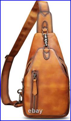 Stylish Vintage Handmade Leather Sling Bag for Men & Women