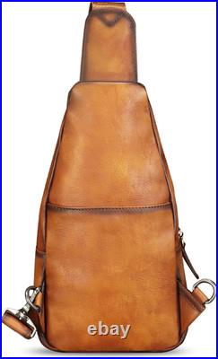Stylish Vintage Handmade Leather Sling Bag for Men & Women