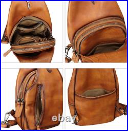 Stylish Vintage Handmade Leather Sling Bag for Men & Women