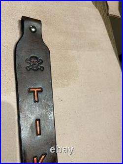 TIKKA # 2 Custom Leather Rifle Sling Hand Tooled and Handmade in the USA