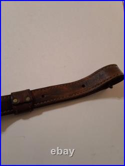 TOREL TOP GRAIN COWHIDE Made In U. S. A. 4885 Rifle Sling RARE DEER SCENE