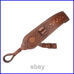 TOURBON Hunting Genuine Leather Rifle/Shotgun Sling Gun Carry Strap Multi Option