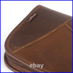 TOURBON Hunting Leather Rifle Scoped Case Shotgun Soft Padded Carry Shoulder Bag