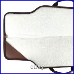 TOURBON Hunting Leather Rifle Scoped Case Shotgun Soft Padded Carry Shoulder Bag