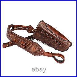 TOURBON Leather Gun Sling Strap or Rifle Stock Cover Recoil Pad Multi Option