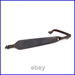 TOURBON Leather Gun Sling Swivels Shotgun Rifle Adjustable Belt-Multiple Choices