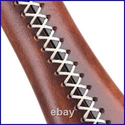 TOURBON Leather Gun Sling for Barrel No Drill Mount. 308/30-06/. 243 Ammo Holder