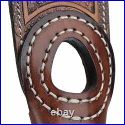 TOURBON Leather Gun Sling for Barrel No Drill Mount. 308/30-06/. 243 Ammo Holder