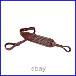 TOURBON Leather NO-Drill Rifle Sling Muzzleload Mount No Swivels Need Gun Strap