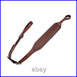 TOURBON Leather NO-Drill Rifle Sling Muzzleload Mount No Swivels Need Gun Strap