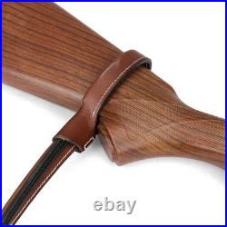 TOURBON Leather NO-Drill Rifle Sling Muzzleload Mount No Swivels Need Gun Strap