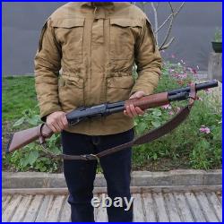 TOURBON Leather NO-Drill Rifle Sling Muzzleload Mount No Swivels Need Gun Strap
