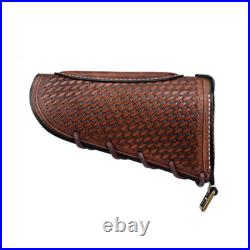 TOURBON Leather Padded Gun Sling Strap+Rifle Slip on Recoil Pad. 22lr Ammo Slot TOURBON Leather Padded Gun Sling Strap+Rifle Slip on Recoil Pad. 22lr Ammo Slot