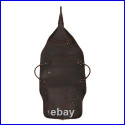 TOURBON Leather Rifle Slip Bag Scoped Soft Padded Cover 50 Hunting Gun Storage