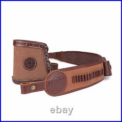 TOURBON Rifle Sling Firearm Carry Strap. 22LR Ammo Adjustable/Matched Recoil Pad