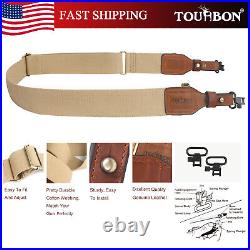 TOURBON Shooting Range Rifle Shotgun Sling with Swivels Screws Stud gun Strap
