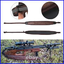 TOURBON Shotgun Shell Pouch Bag PU&Leather Rifle Cheek Rest Padded Gun Sling Set