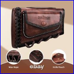 TOURBON Slip on Recoil Pad Cheek Rest Gun Buttstock Sleeve + Leather Rifle Sling