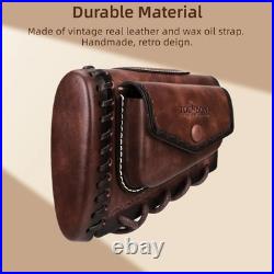 TOURBON Slip on Recoil Pad Cheek Rest Gun Buttstock Sleeve + Leather Rifle Sling