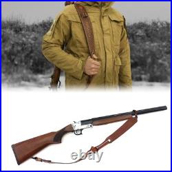 TOURBON Vintage Leather Rifle Sling Gun Muzzleloading Ammo Strap Barrel Mounted