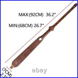 TOURBON Vintage Leather Rifle Sling with or Without Swivels Hunting Gun Strap fo