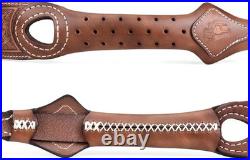 TOURBON Vintage Leather Rifle Sling with or Without Swivels Hunting Gun Strap fo