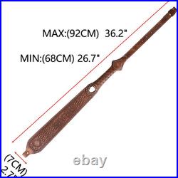 TOURBON Vintage Leather Rifle Sling with or without Swivels Hunting Gun Strap fo