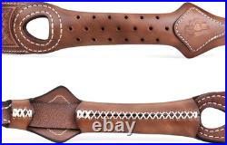 TOURBON Vintage Leather Rifle Sling with or without Swivels Hunting Gun Strap fo